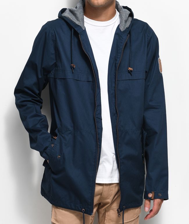 navy anorak jacket