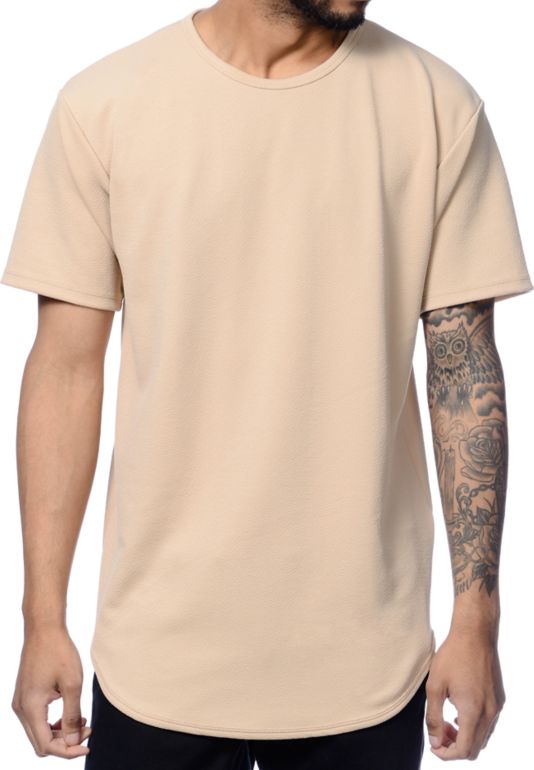 tan t shirt