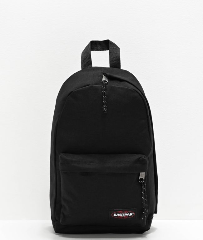 black crossbody backpack