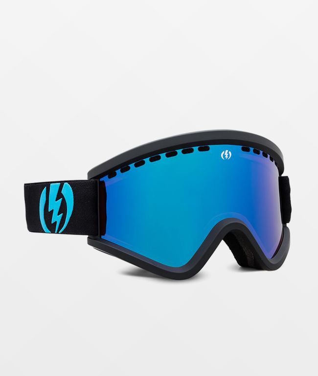Electric EGV Matte Black Blue Chrome Snowboard Goggles