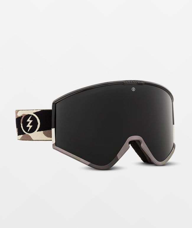 Electric Kleveland Camo Volt & gafas de snowboard negras brillantes