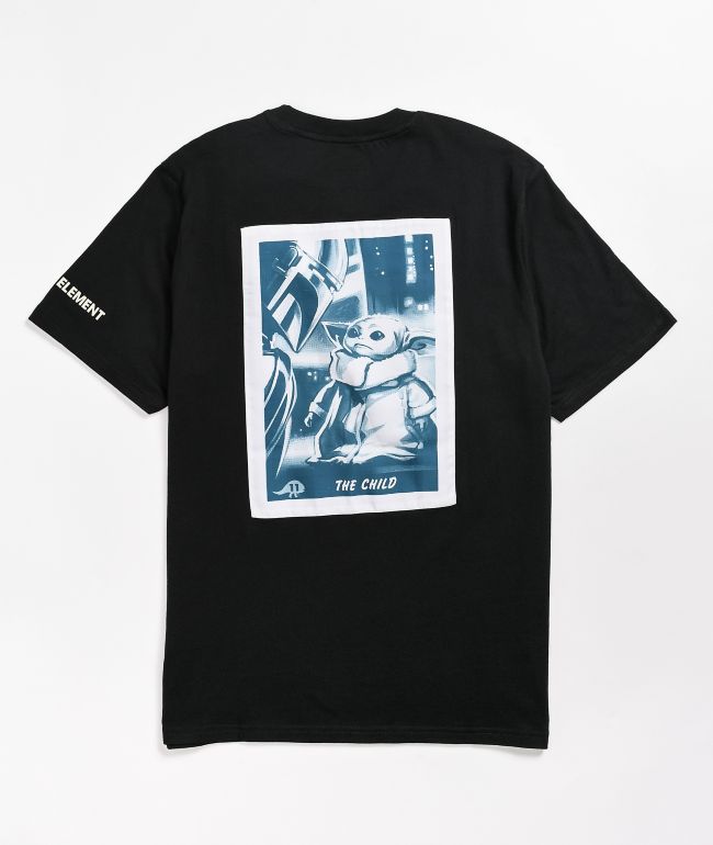 Element x Star Wars Mandalorian Child Black T-Shirt