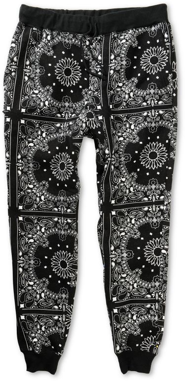 black bandana joggers