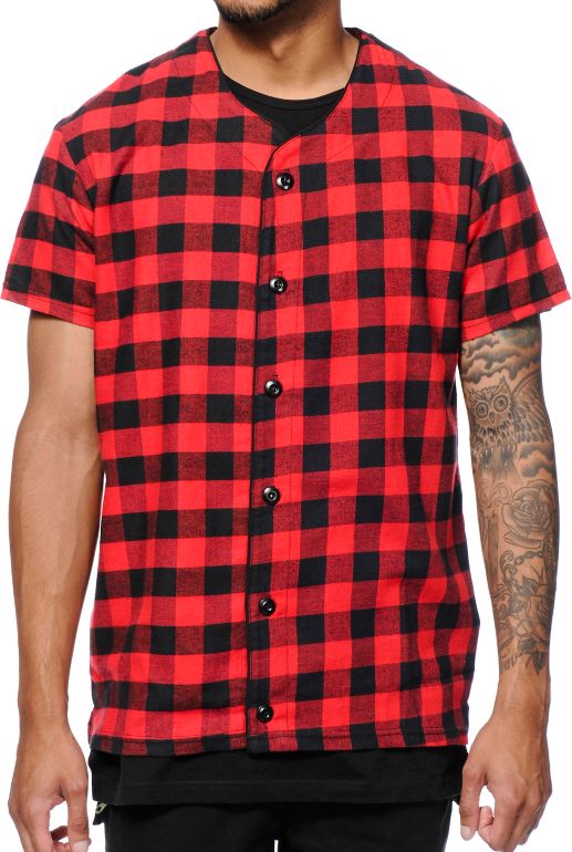 blank flannel baseball jersey
