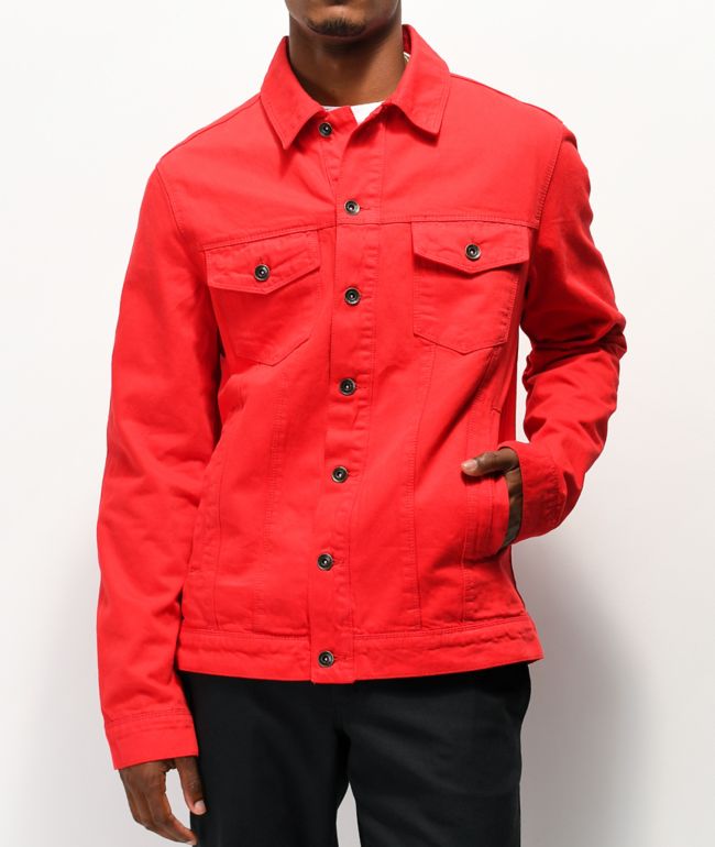 red jean jacket men