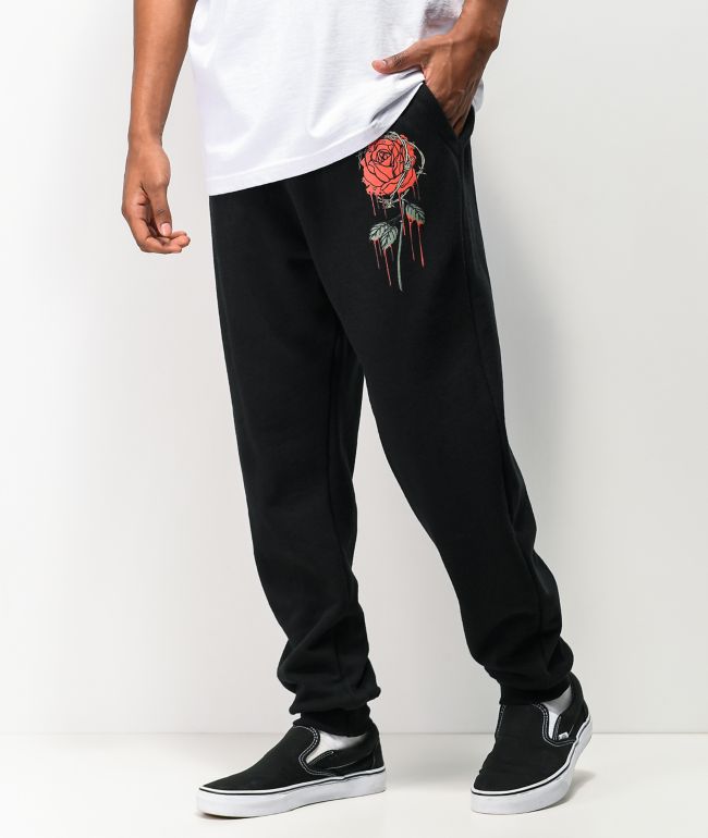 stylish black joggers