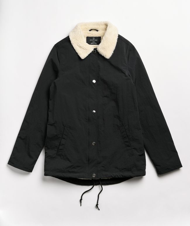 sherpa black jacket