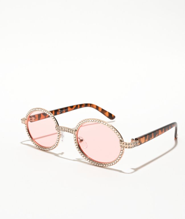 Empyre Bling Pink Round Sunglasses