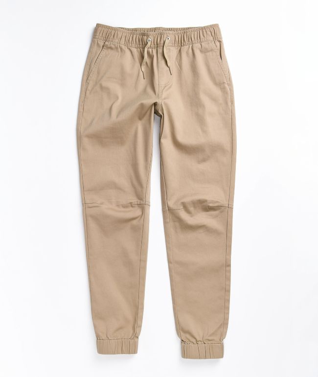 Empyre Boys Creager Khaki Elastic Waist Jogger Pants Zumiez.ca