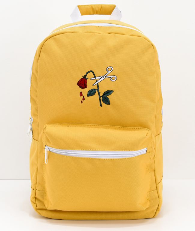 yellow backpack