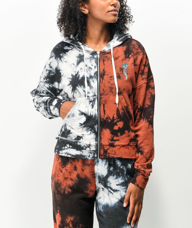 Empyre Caspian Split Sudadera con capucha Tie Dye