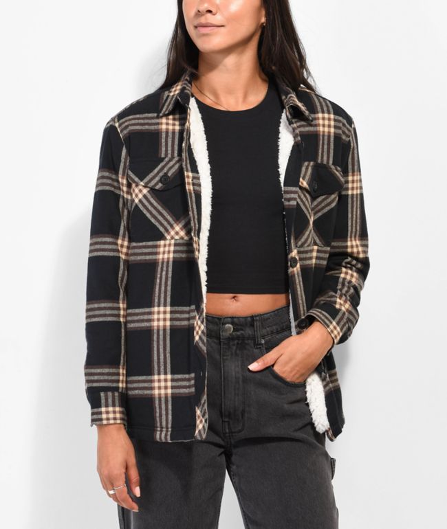 Empyre Cayden Black Plaid Flannel Jacket