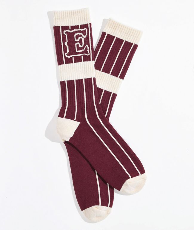 Empyre Chuck Maroon Crew Socks