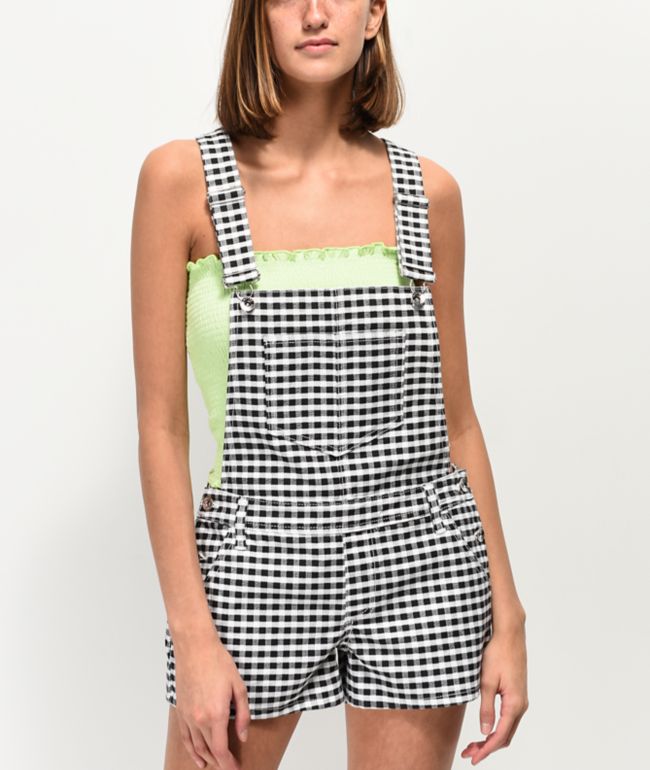 Gingham overalls