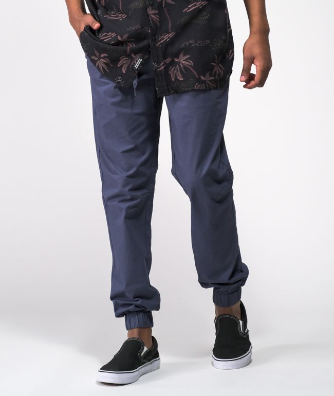 Empyre Creager pantalones jogger con cintura elástica azules