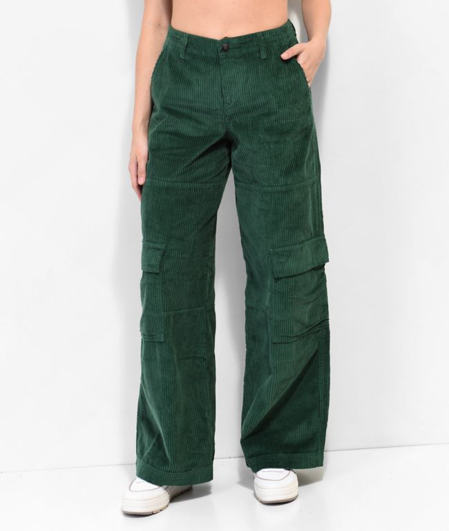Empyre Darian Hunter Green Cargo Corduroy Skate Pants