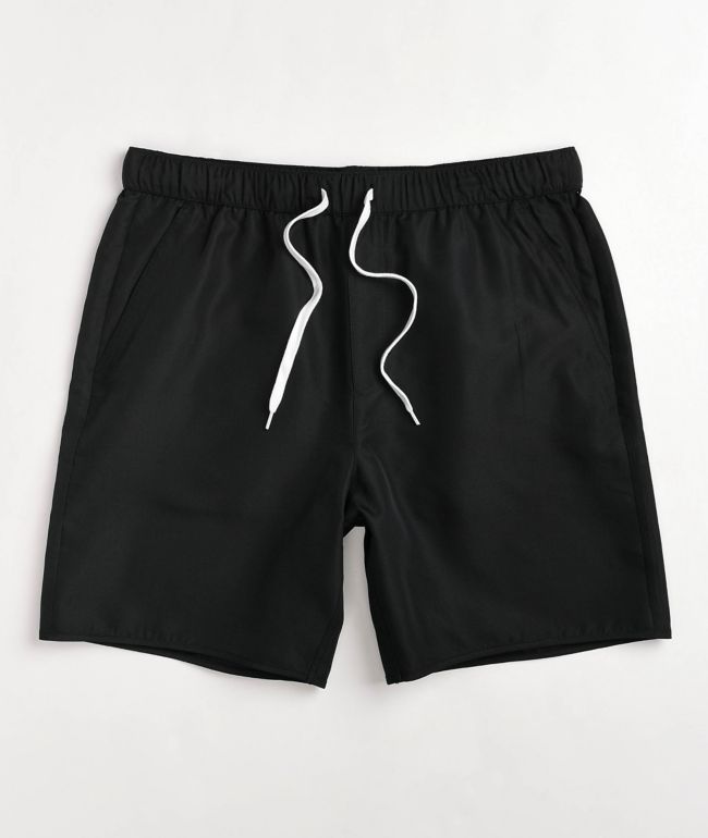 Empyre Dixon Black & White Elastic Waist Shorts