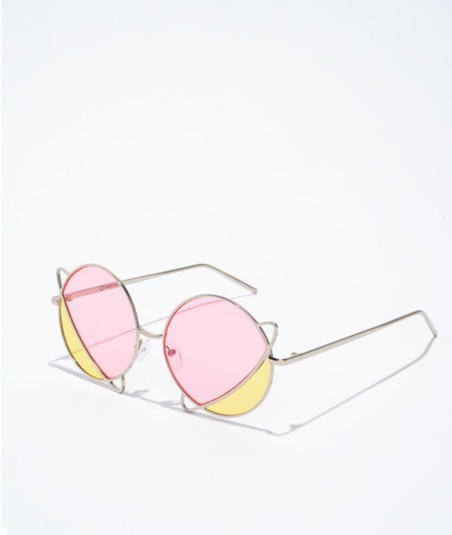 Empyre Duo lentes de sol redondos amarillos y rosas