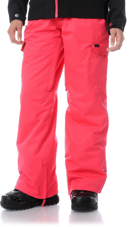 hot pink snow pants womens