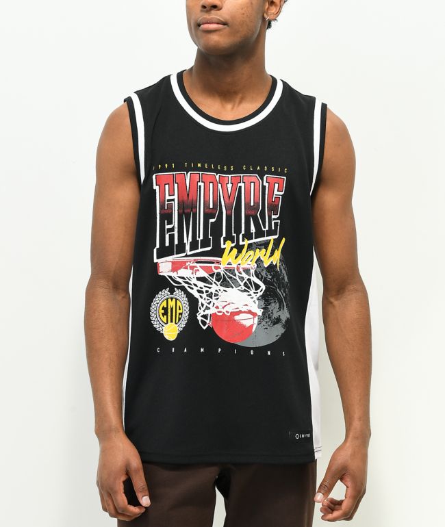 Empyre Free Throw Black & White Basketball Jersey