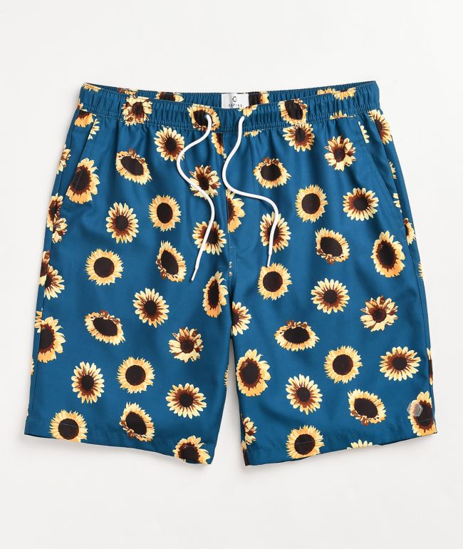Empyre Grom Sunflower Teal Board Shorts
