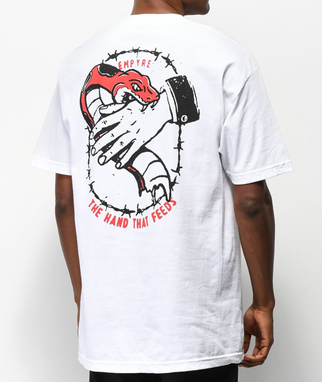 Empyre Hand That Feeds White T-Shirt
