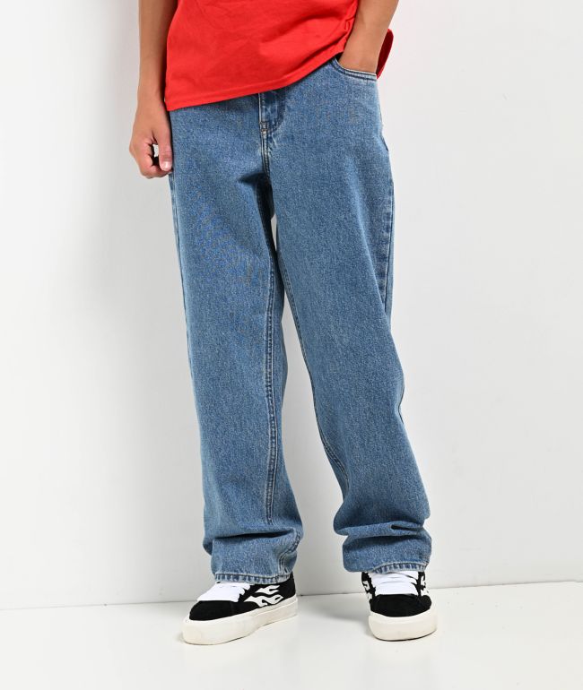 Empyre Kids Loose Fit Blue Denim Skate Pants