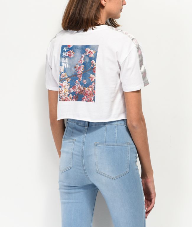 Empyre Kipsy Taping White Crop T-Shirt