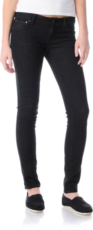 black skinny jeggings