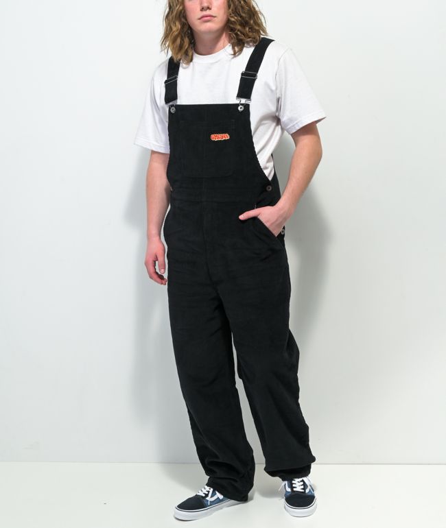 Empyre Loose Fit negro pana Overalls