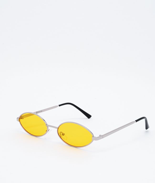 Empyre Miller Slim Round Yellow Sunglasses