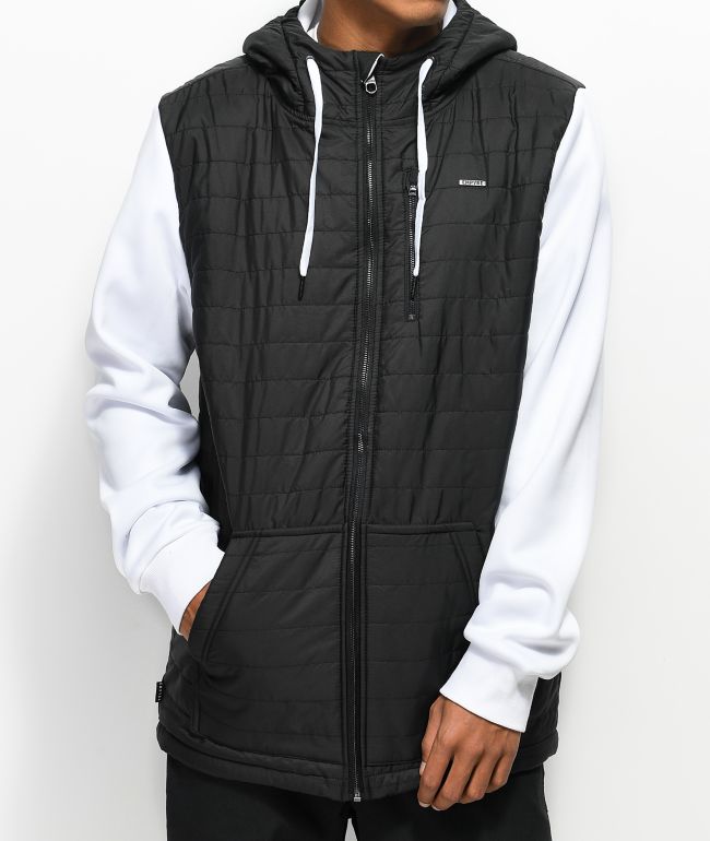 white tech fleece hoodie