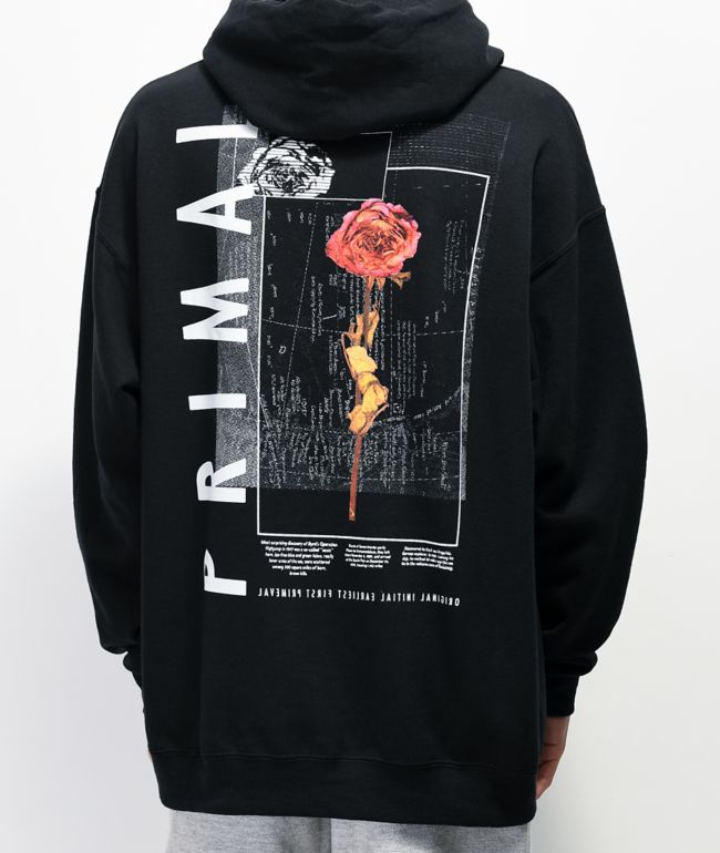 Empyre Primal Rose sudadera con capucha negra
