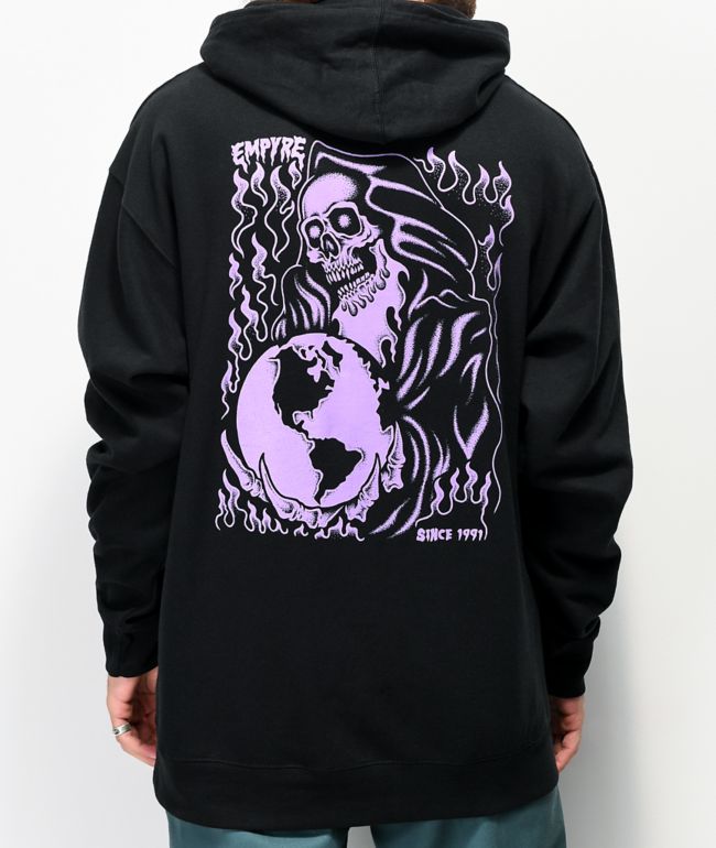 Empyre Reaper Globe Black & Purple Hoodie