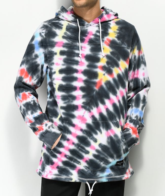 blue pink yellow hoodie