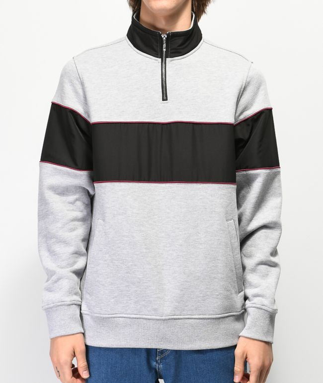 half and half color sweatshirt
