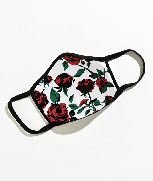 Empyre Roses White Face Mask
