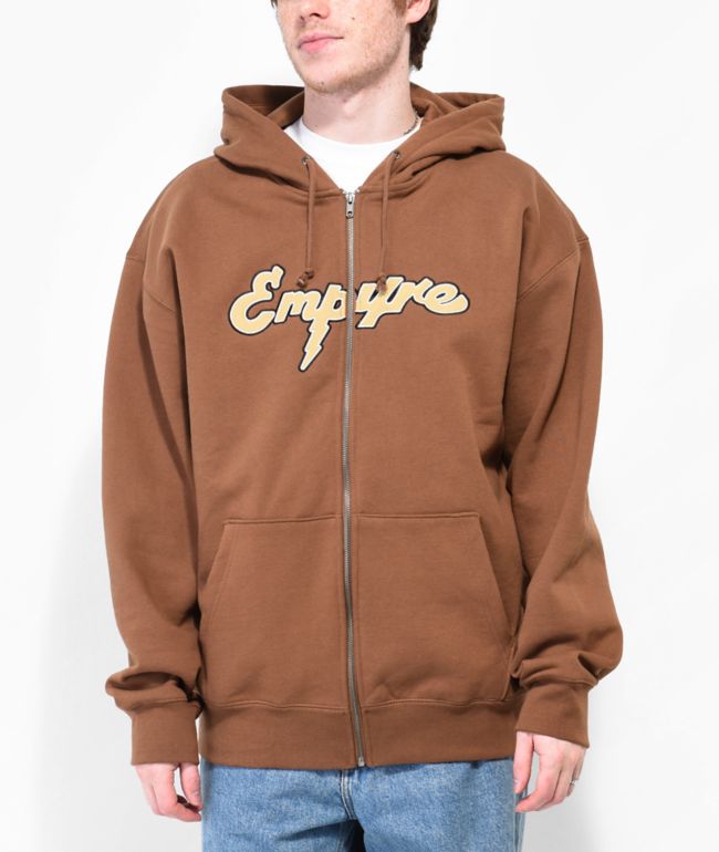 Empyre Sidebar Sudadera con cremallera Marrón