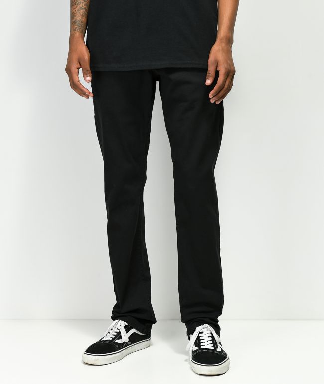 Buy Black Solid Cotton Stretch Chino Pant for Men Online India  tbase