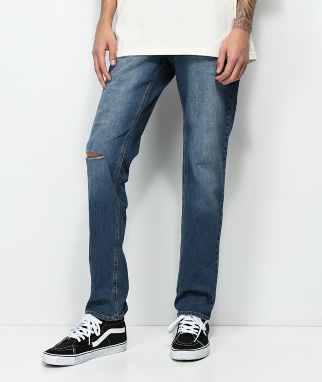 indigo ripped skinny jeans