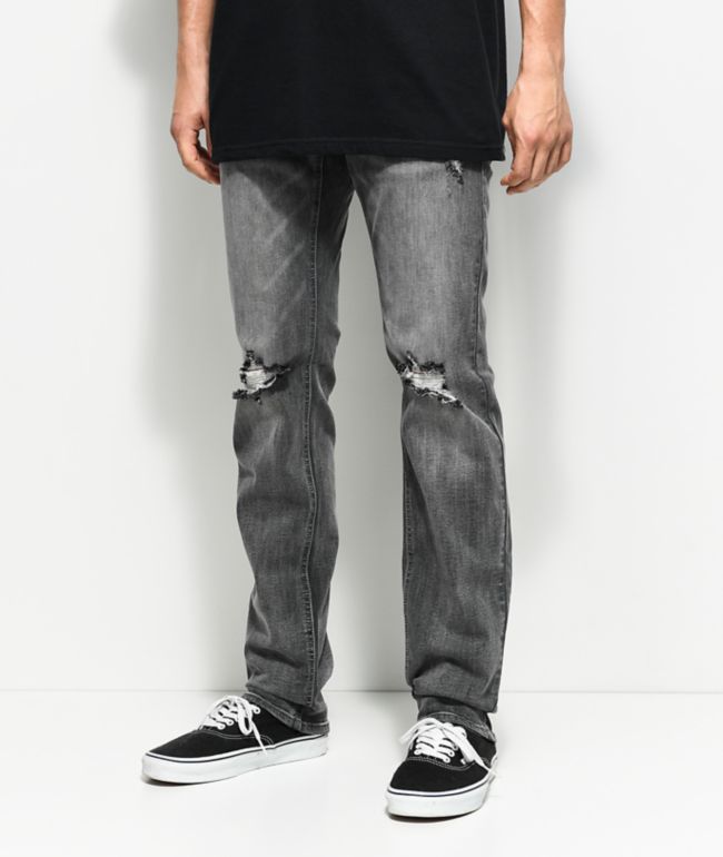 mens charcoal ripped jeans