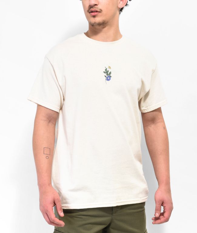 Empyre Skull Floral Tan T-Shirt