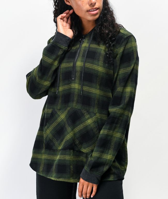 half flannel half hoodie