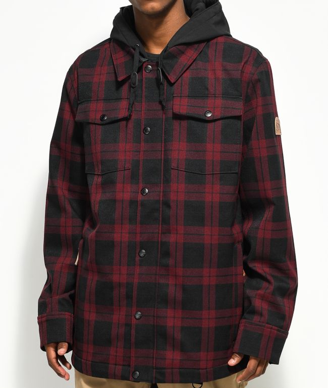 Plaid snowboard jacket clearance