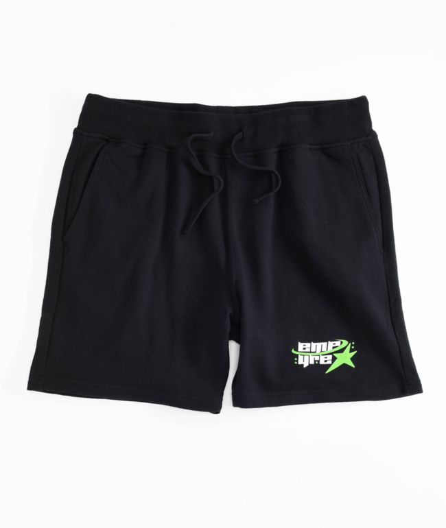 Empyre Y2K Digi Black Sweat Shorts
