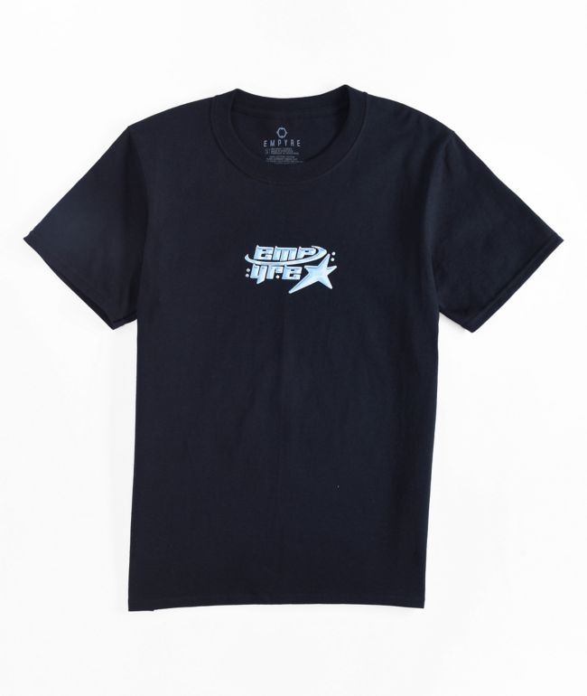 Empyre Y2K Star camiseta negra para niños
