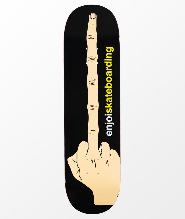 middle finger skateboard deck