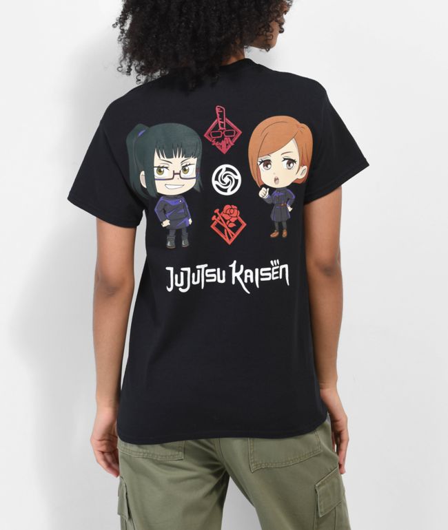 Episode x Jujutsu Kaisen Friends camiseta negra