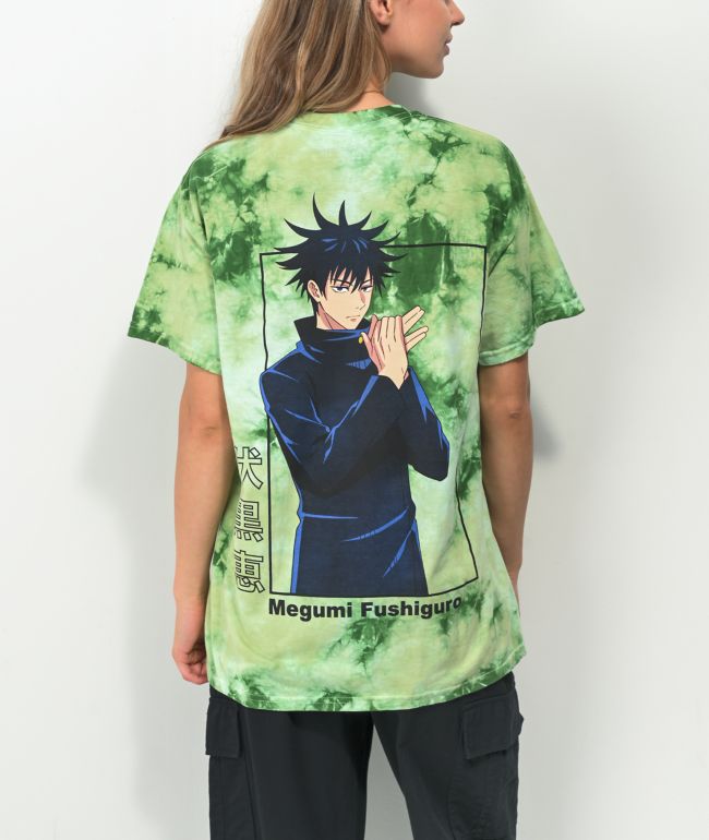 Episode x Jujutsu Kaisen Megumi Box camiseta tie dye verde