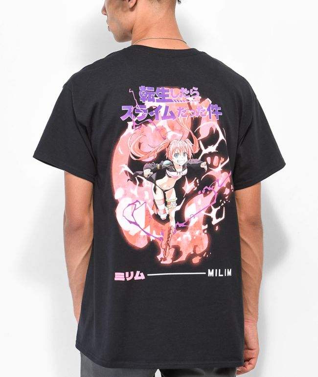 Episode x That Time I Got Reincarnated as a Slime Milim Black T-Shirt 